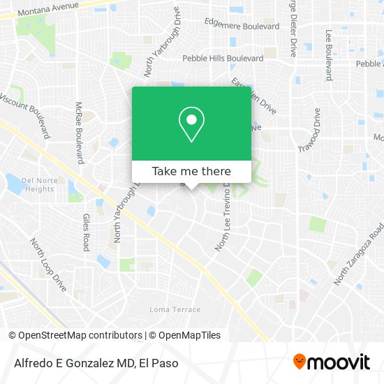 Alfredo E Gonzalez MD map