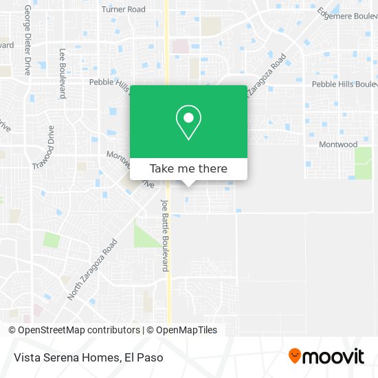 Vista Serena Homes map