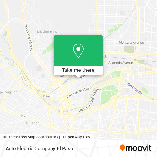 Auto Electric Company map