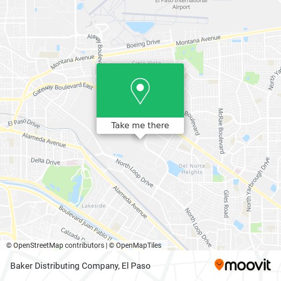 Mapa de Baker Distributing Company