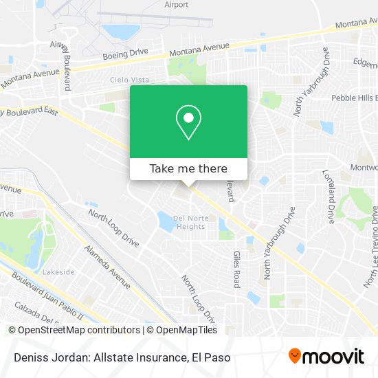 Mapa de Deniss Jordan: Allstate Insurance