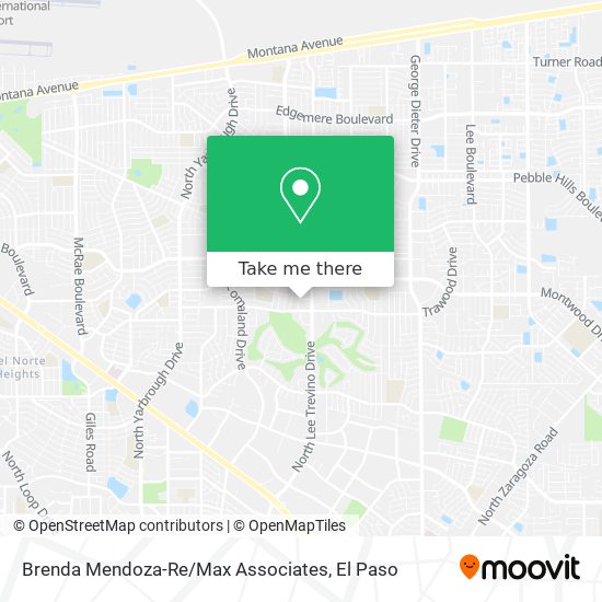 Mapa de Brenda Mendoza-Re / Max Associates