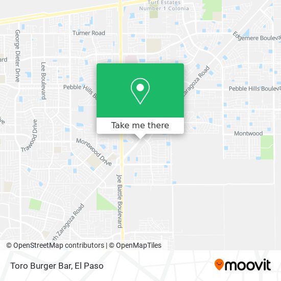 Toro Burger Bar map