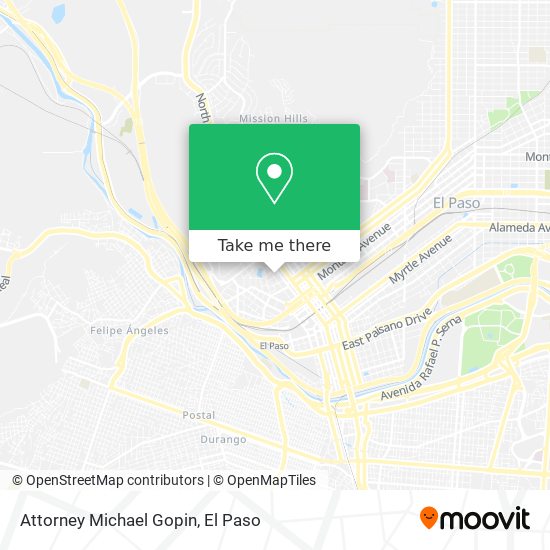 Attorney Michael Gopin map