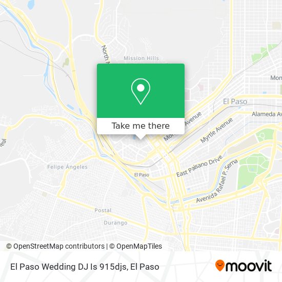 El Paso Wedding DJ Is 915djs map