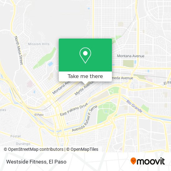 Westside Fitness map