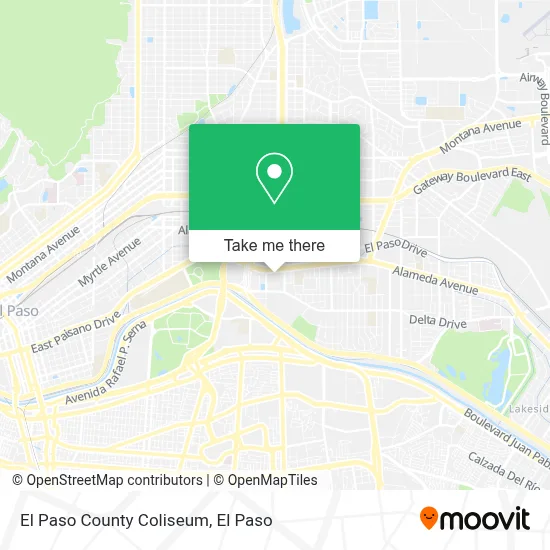 El Paso County Coliseum map