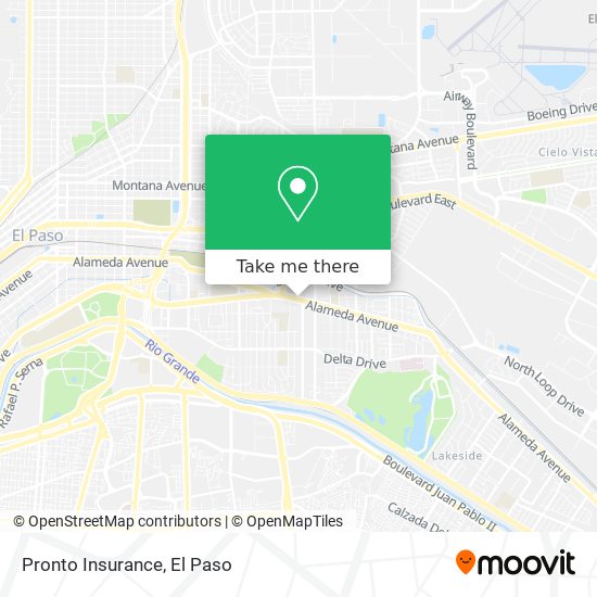 Pronto Insurance map