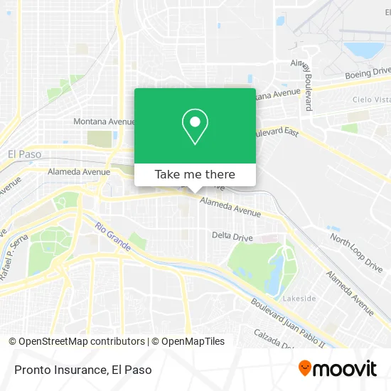 Pronto Insurance map