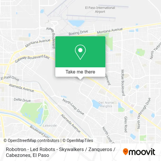 Mapa de Robotron - Led Robots - Skywalkers / Zanqueros / Cabezones