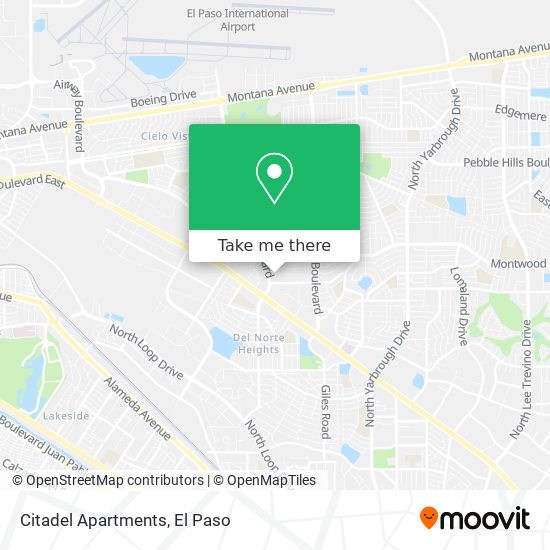 Citadel Apartments map