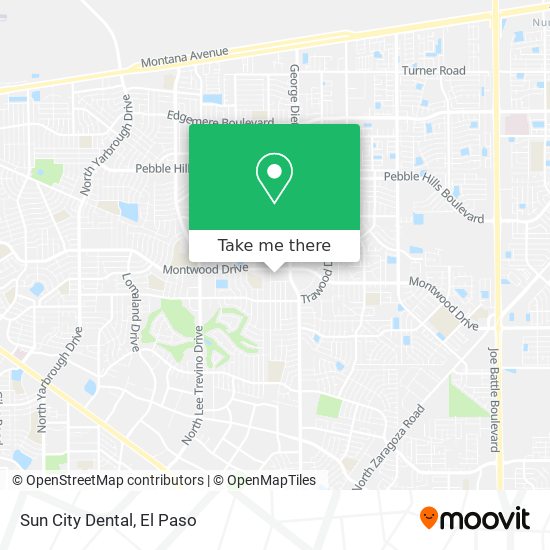 Sun City Dental map
