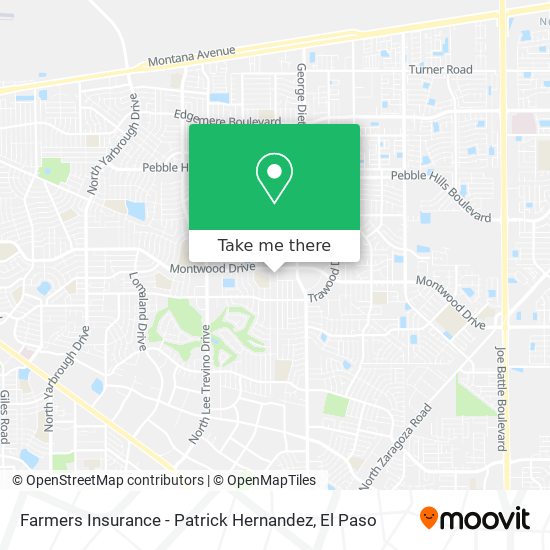 Farmers Insurance - Patrick Hernandez map