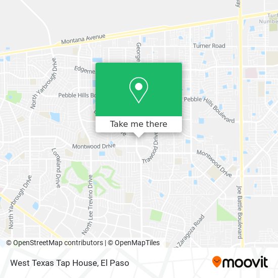 West Texas Tap House map