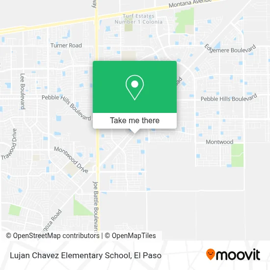 Lujan Chavez Elementary School map