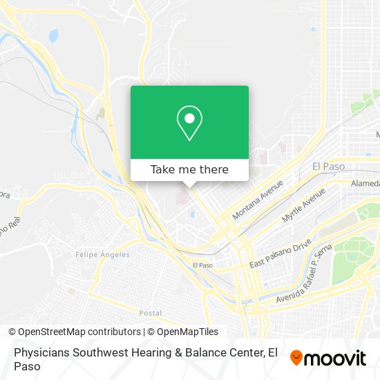 Mapa de Physicians Southwest Hearing & Balance Center