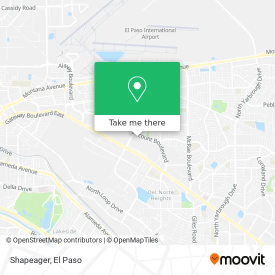 Mapa de Shapeager