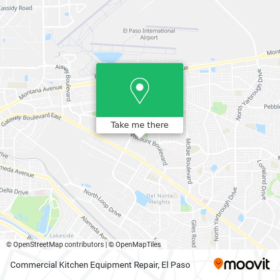 Commercial Kitchen Equipment Repair map