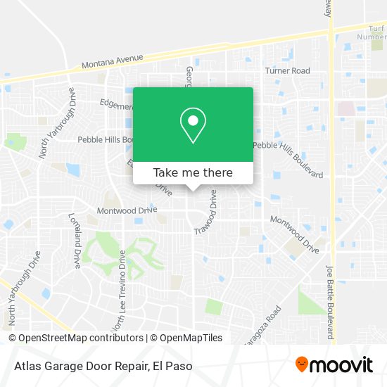 Mapa de Atlas Garage Door Repair