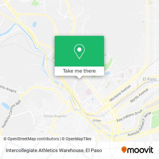 Mapa de Intercollegiate Athletics Warehouse