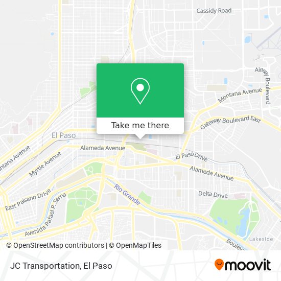 Mapa de JC Transportation