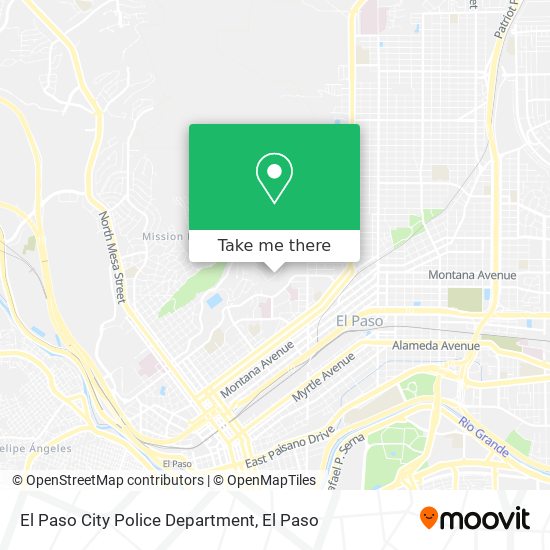 Mapa de El Paso City Police Department