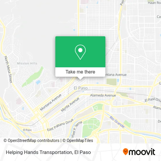 Mapa de Helping Hands Transportation