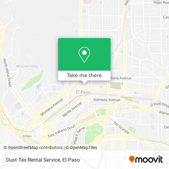 Dust-Tex Rental Service map