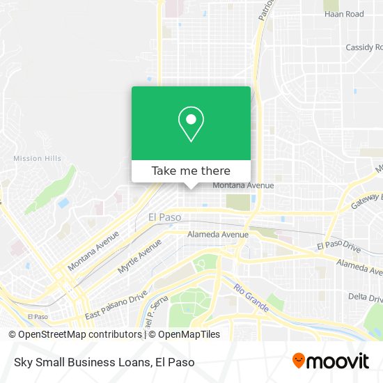 Mapa de Sky Small Business Loans