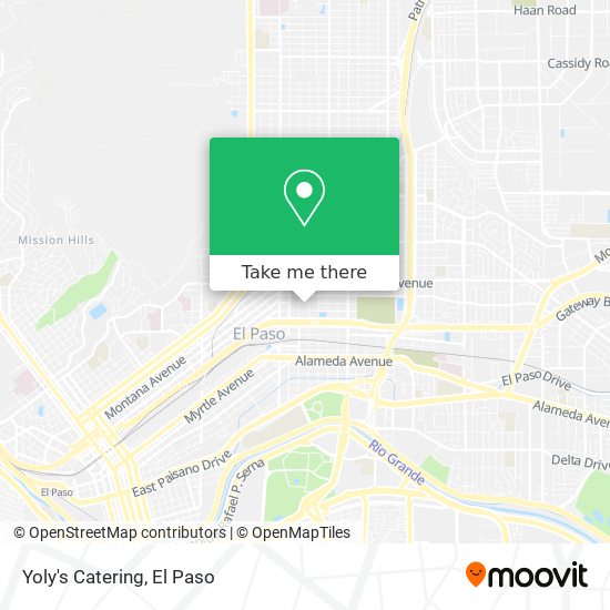 Yoly's Catering map