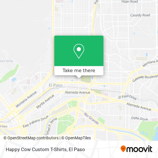 Happy Cow Custom T-Shirts map