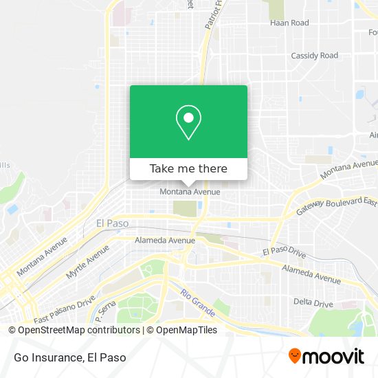 Go Insurance map