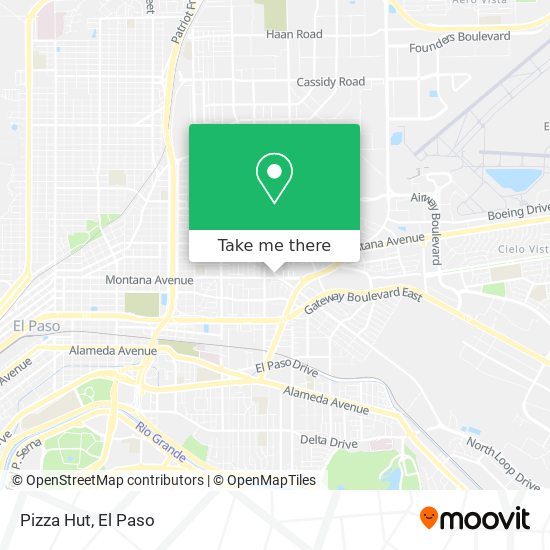 Pizza Hut map