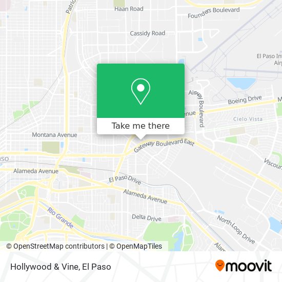 Mapa de Hollywood & Vine