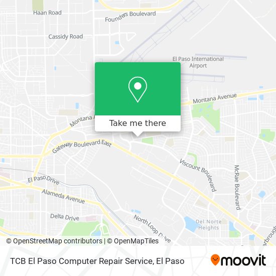 TCB El Paso Computer Repair Service map