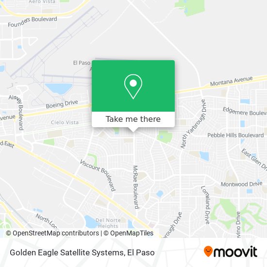 Mapa de Golden Eagle Satellite Systems