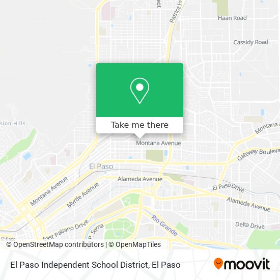 Mapa de El Paso Independent School District