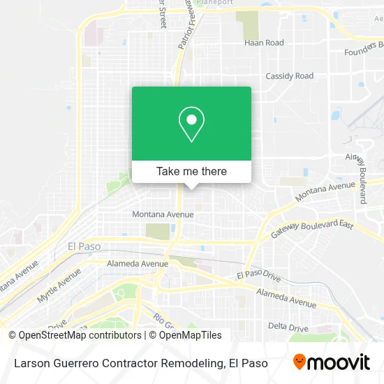 Larson Guerrero Contractor Remodeling map