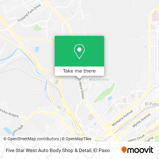 Five Star West Auto Body Shop & Detail map