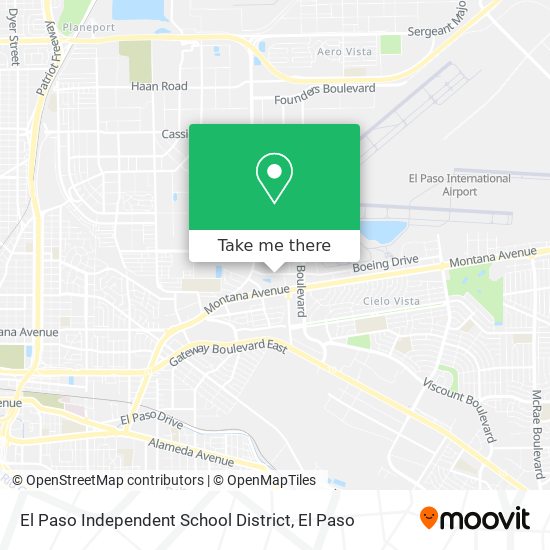 El Paso Independent School District map