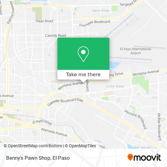 Benny's Pawn Shop map