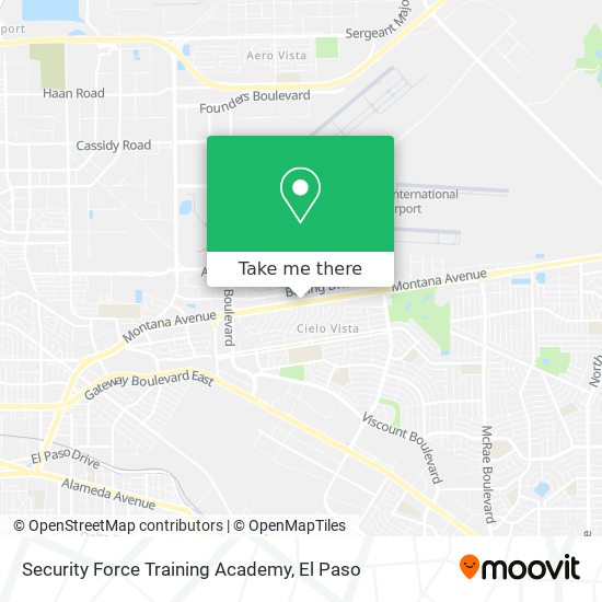 Mapa de Security Force Training Academy