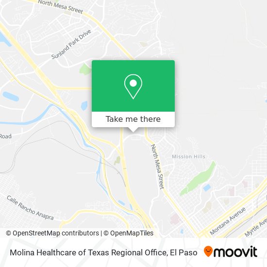 Mapa de Molina Healthcare of Texas Regional Office