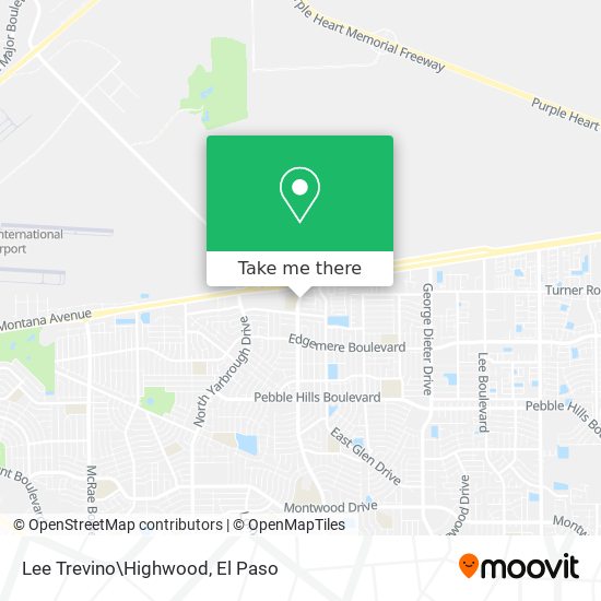 Mapa de Lee Trevino\Highwood