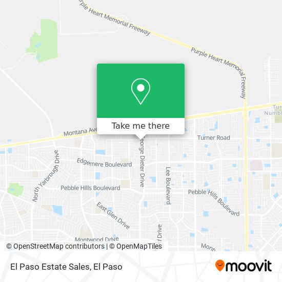 El Paso Estate Sales map