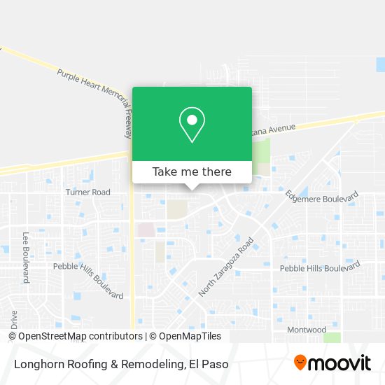 Longhorn Roofing & Remodeling map