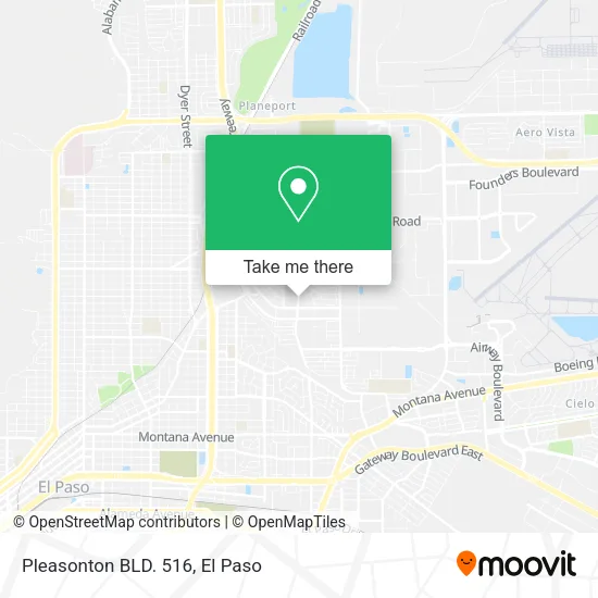 Mapa de Pleasonton BLD. 516