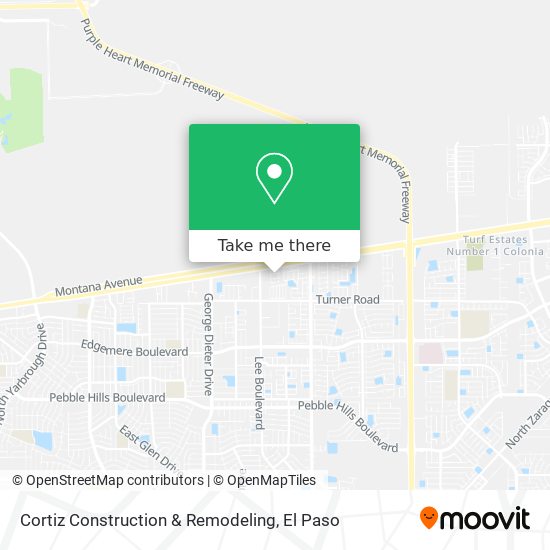 Cortiz Construction & Remodeling map