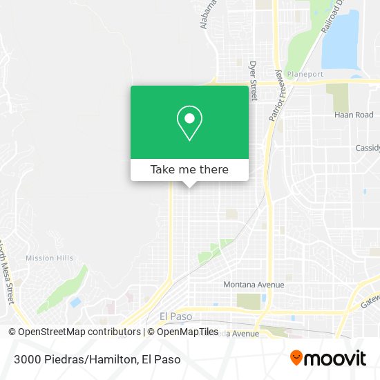 3000 Piedras/Hamilton map