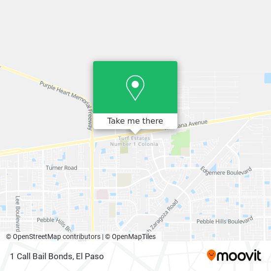 1 Call Bail Bonds map